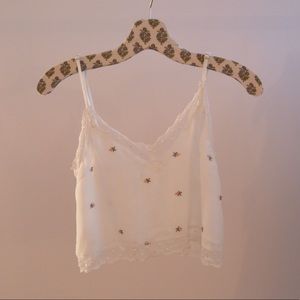 Lace trim camisole